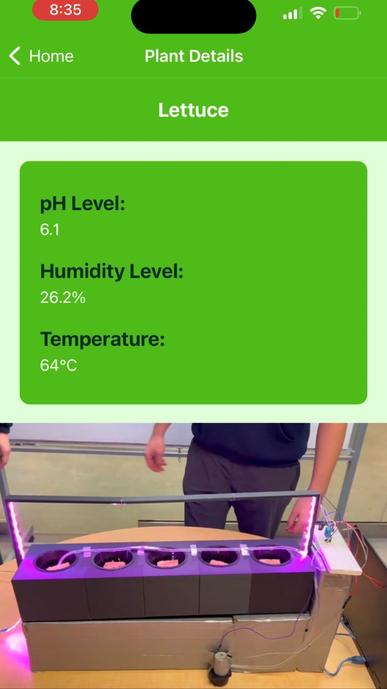 Hydroponic Garden Monitoring System