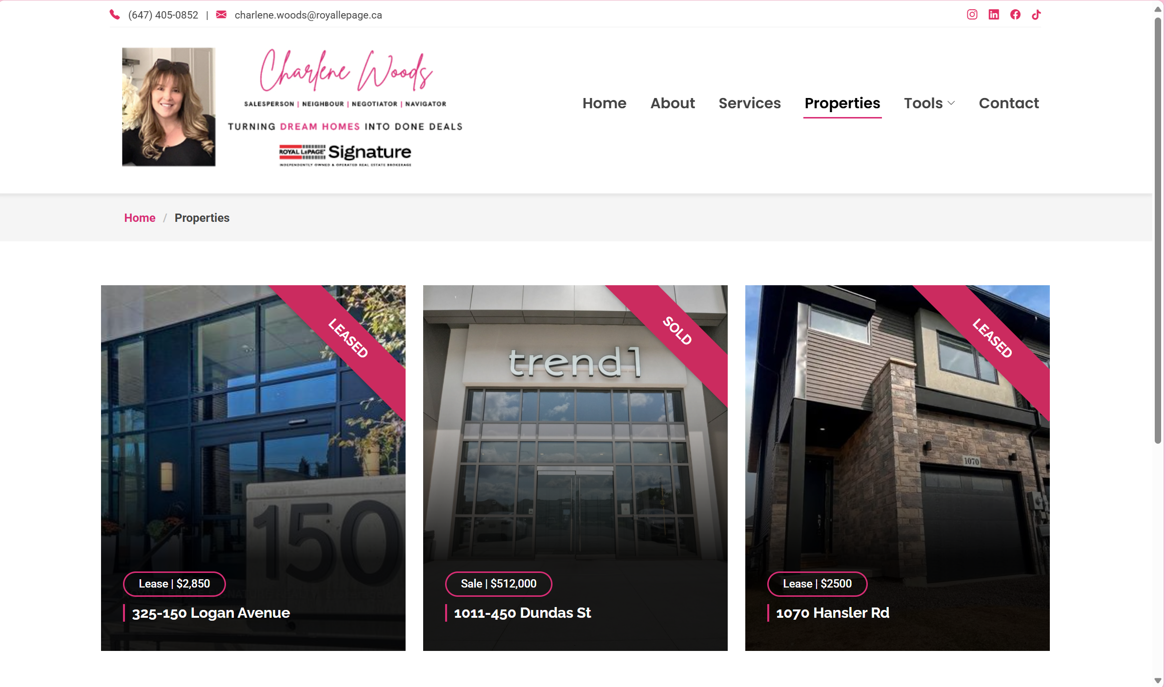 Professional Real Estate Website